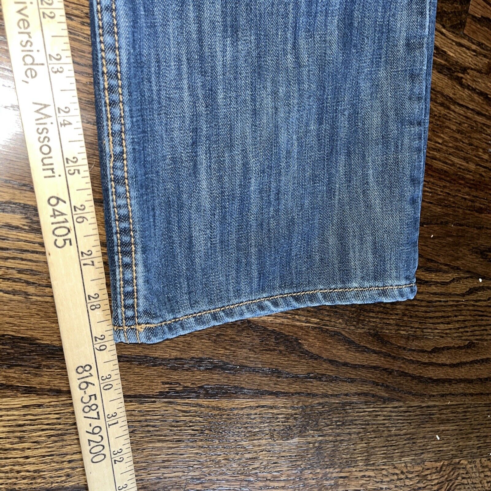 Mens Perry Ellis straight leg jeans size 36 X 29 medium wash Denim - View 8
