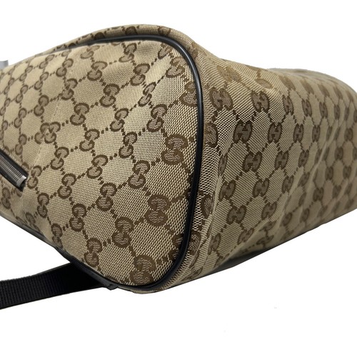 Gucci brauner Monogramm Canvas Reiserucksack - Bild 6 von 10