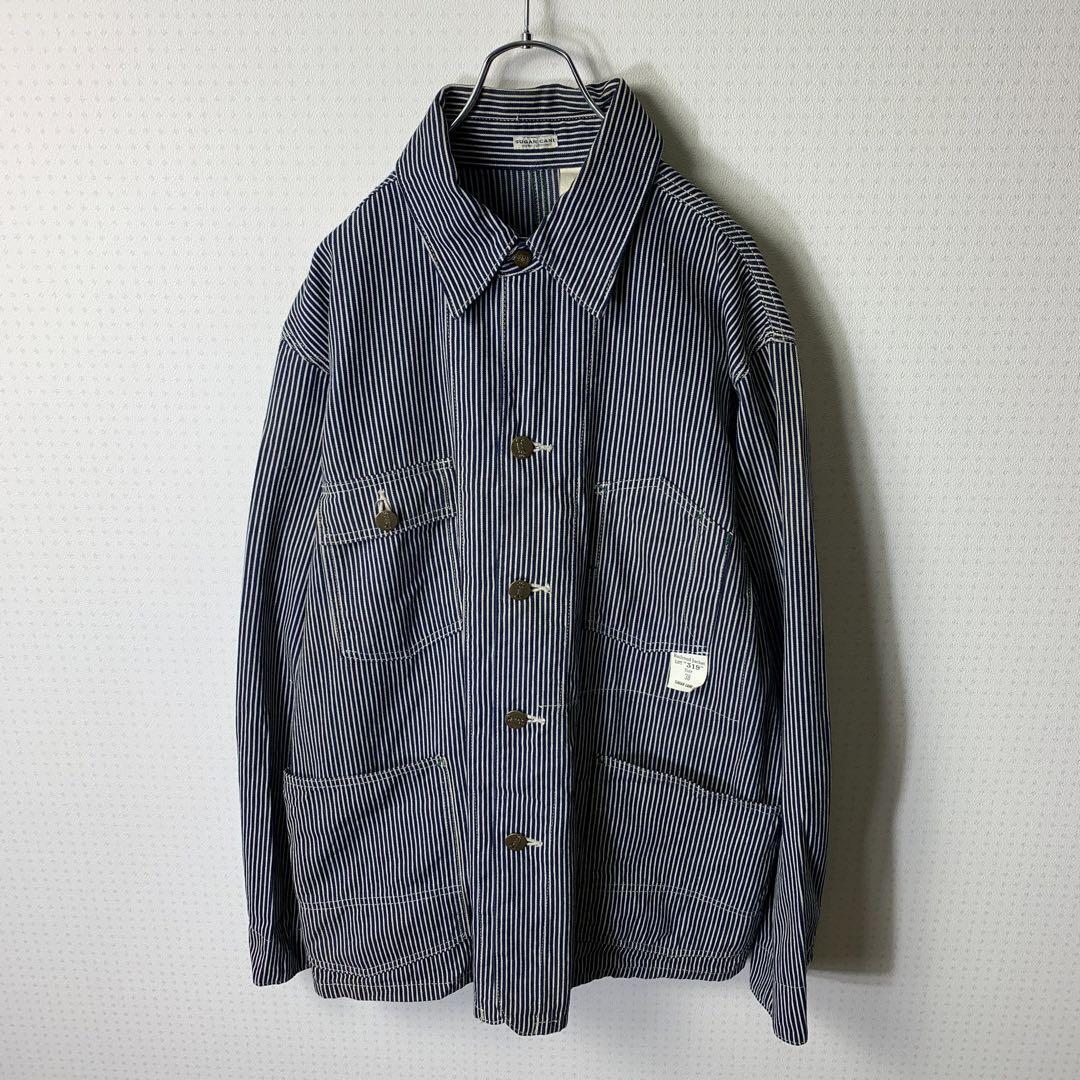 90S SUGAR CANE Railroad Jacket Hickory Work Men's #EB ZAA | eBay 90S SUGAR CANE Railroad Jacket Hickory Work Men's #EB ZAA | eBay