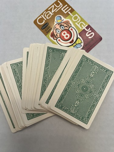 Vintage Crazy Eights Card Game Complete With Original Case Whitman 4495 - Picture 9 of 10