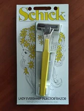 Schick Lady Eversharp Injector Razor with 2 chromium blades