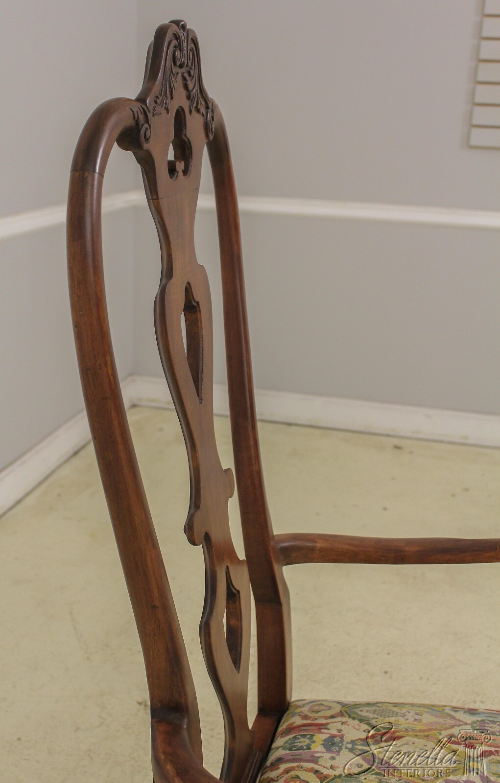 F58472EC Pair Italian Style High Back Vintage Armchairs eBay