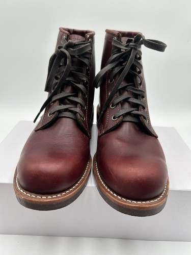Original Chippewa Men's 6" Plain-Toe Service Utility Boot 1901M25 Burgundy