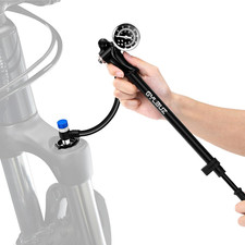 High Pressure Shock Pump: Bike Shock Air Pump with Gauge 400 PSI for Fork and Re