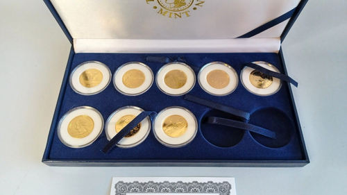 THE MORGAN MINT 24kt Gold Plated Statehood Quarter 2007-2008 ~ Partial Set of 8 - Picture 2 of 4