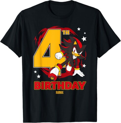 Sonic The Hedgehog 4th Birthday Epic Shadow Big Chest Logo T-Shirt