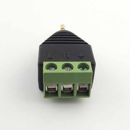10x 2.5mm Stereo Male To AV Screw Video AV Balun Screw Terminal Plug Adapter - Picture 6 of 6