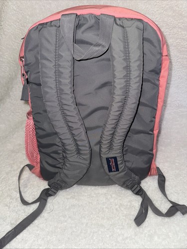 Jansport Adult and Youth Pink Large Backpack Multi Zipper Pockets XL Laptop Bag - Picture 3 of 13