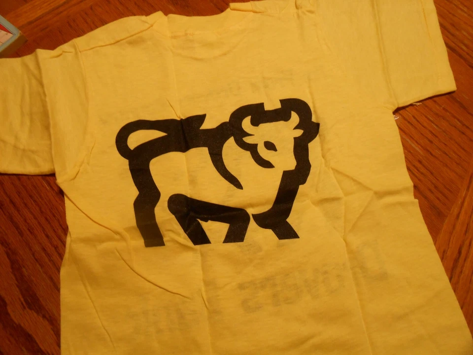 CAMISETA VINTAGE NIÑOS DROVERS BANK TALLA 10-12 AMARILLA NUEVA Foto 4 de 4