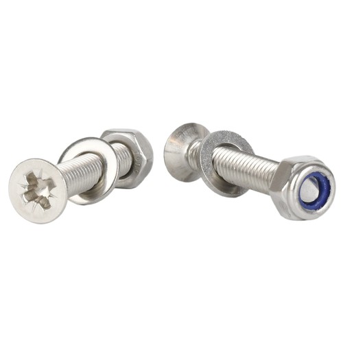 Tornillos a máquina contrahundidos M2 M2.5 M3 Pozi Nyloc tuercas lavadora A2 acero inoxidable - Imagen 4 de 20