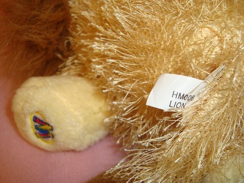 Ganz Webkinz Lion Plush Beanbag Only NO Code 8" long - Picture 7 of 7
