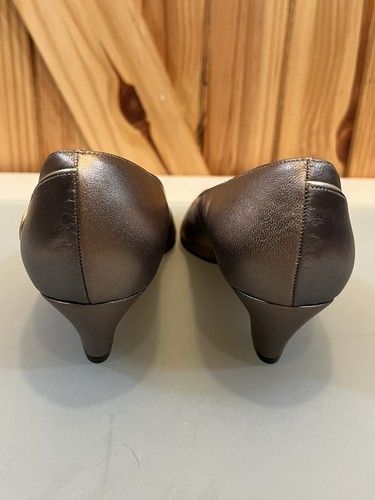 Sesto Meucci Leather Pumps Women's Size 7 Made in Italy 80s 90s Workwear Vintage - Picture 6 of 11