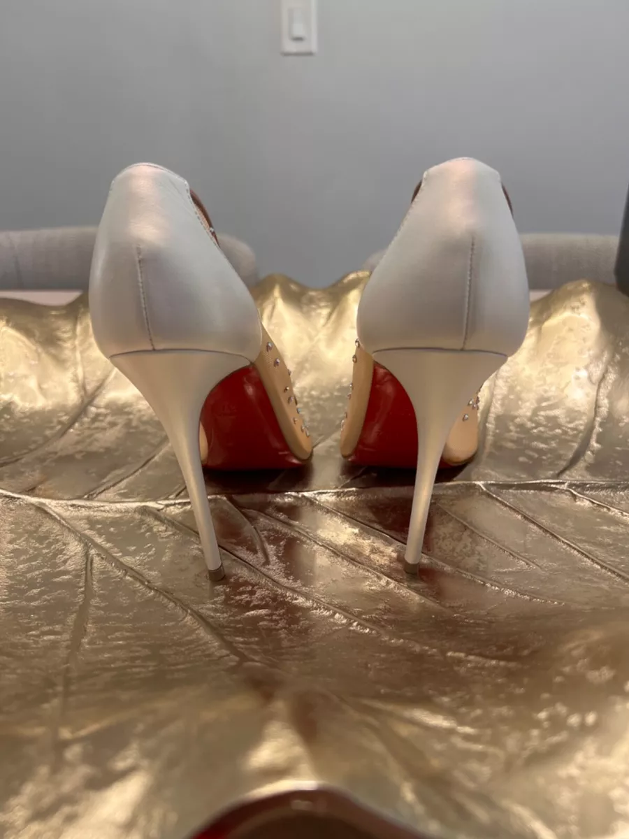 Christian Louboutin Strass Crystal Shoes 38 Size 5 Wedding Shoes. Never  worn