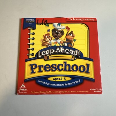 Leap Ahead! Preschool Ages 2-5 PC Interactive Educational Game Windows/Mac 1999