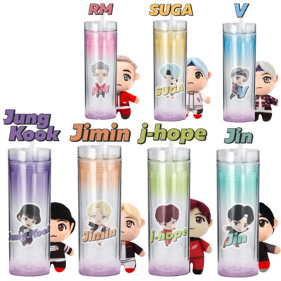 BTS TinyTAN Official BTS Ice Cup Tumbler 11.8 oz  w/ Keyring [PICK CHARACTER]