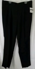 Oscar Vintage Black Pleated Dress Pants NOS With Tags Mens Size 40 X 34 