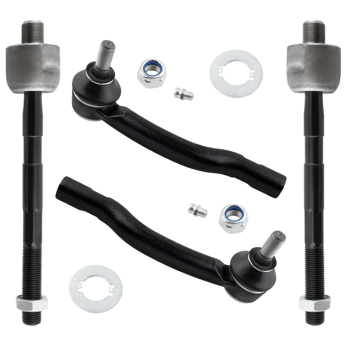 Set of 4 Tie Rod End Inner & Outer Left & Right New for Suzuki