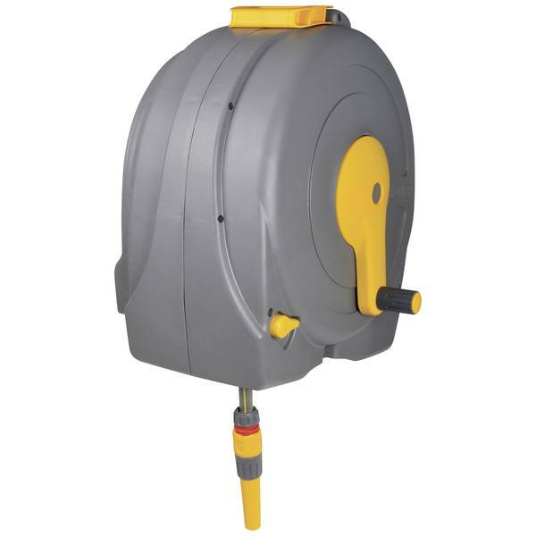 Hozelock 2496R0000  Fast Reel  40 m 1/2 pollice 1 pz. Grigio, Giallo Avvolgitubo