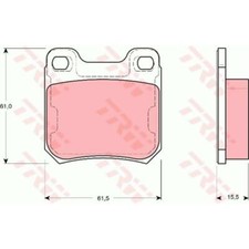 TRW Bremsbeläge GDB1346 Bremsklötze für Saab 9-3 Cabriolet YS3D