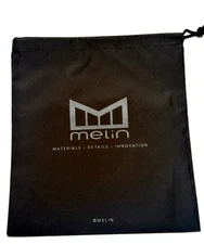 MELIN black on black Travel hat bag with drawstring BRAND NEW