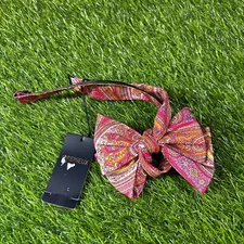 Cremieux Bow Tie Paisley Adjustable Neck Formal Party Event Multicolor Mens NWT