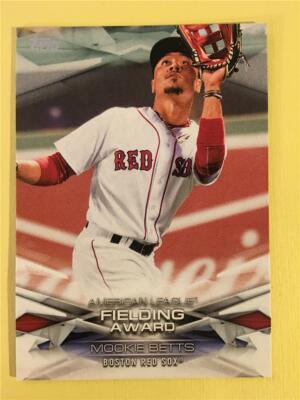 2018 Topps Series 1 Award Winners Insert #MLBA-28 Mookie Betts Red Sox