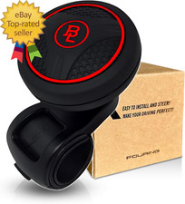 BL Steering Wheel Knob Spinner Universal Non-Slip Fit ABS  Premium Silicone