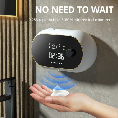 New W1 W2 Automatic Induction Soap Dispenser Foam Mobile Phone Wall Mounted Hand