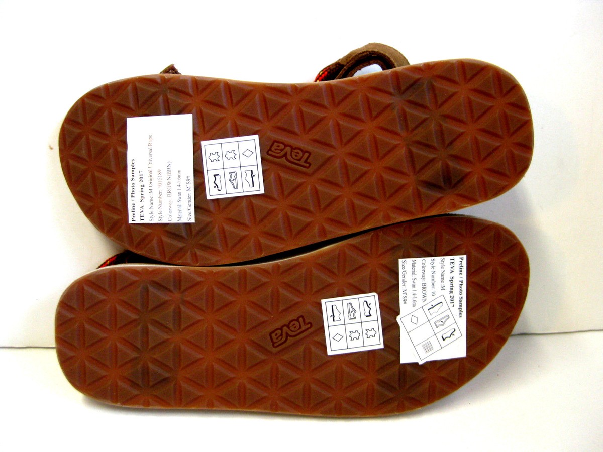 NEW Mens TEVA ORIGINAL UNIVERSAL ROPE Fired Brick US Sz 9 STRAP SANDALS Teva Men main image 2