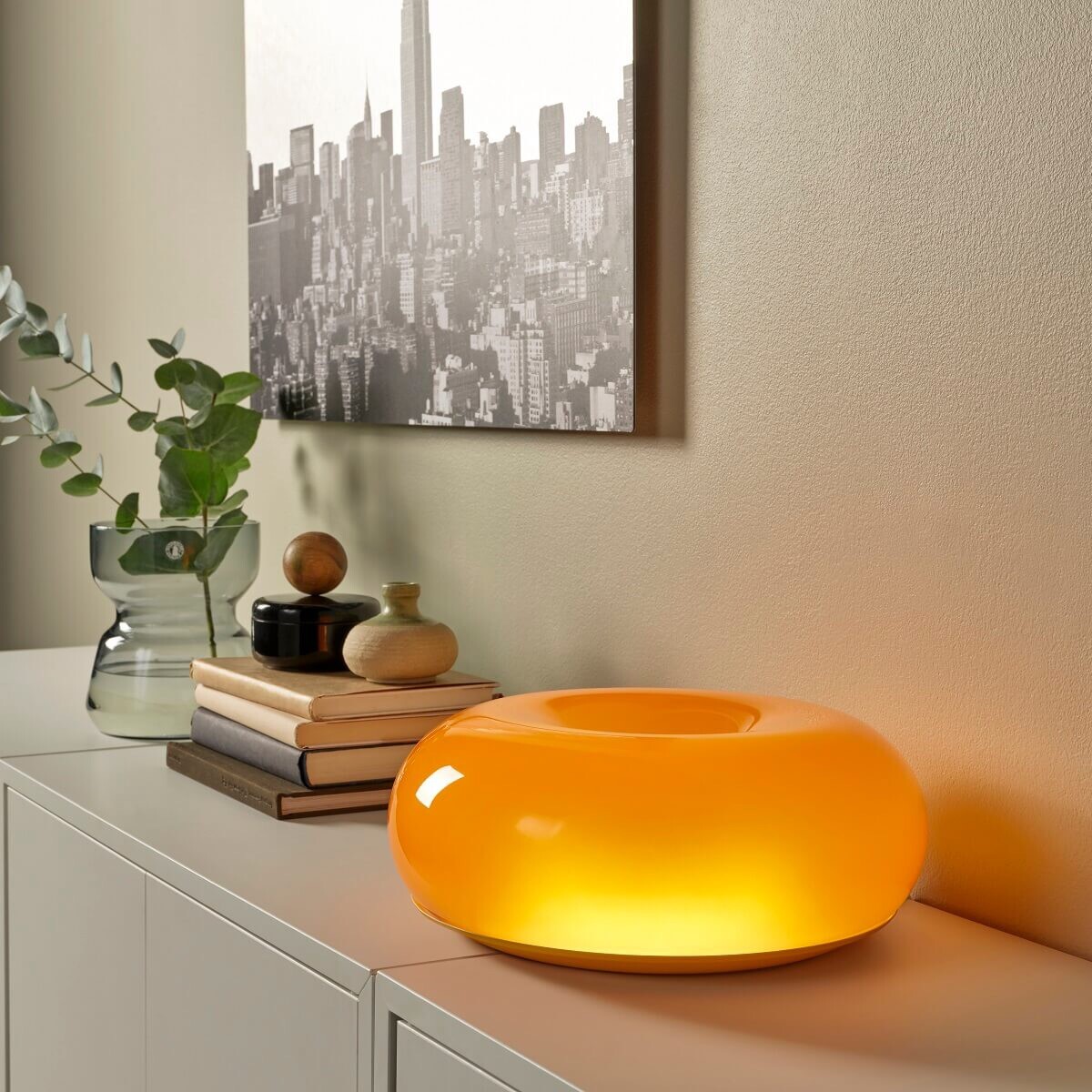 IKEA VARMBLIXT Orange Glass Donut Table/Wall Lamp | eBay IKEA VARMBLIXT Orange Glass Donut Table/Wall Lamp | eBay