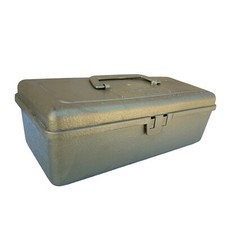 TROPHY Fishing Tackle Box Taskmaster Gold Made in USA Vintage 1980s
