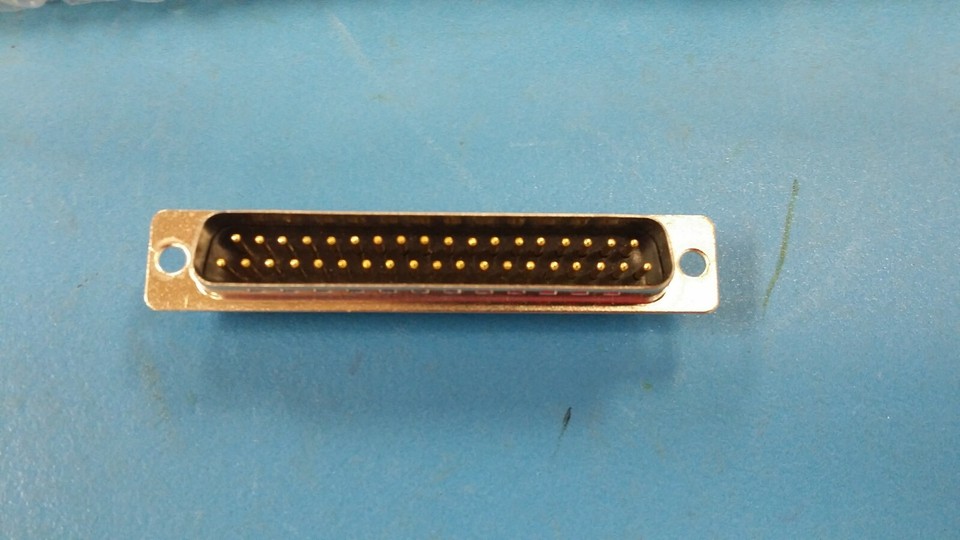 (1pc) L717DC37P Conn D-Subminiature PIN 37 POS 2.76mm Solder ST Thru ...