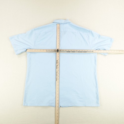 Vintage Iolani Shirt Mens XL Light Blue Hawaiian Button Camp Aloha Lounge 70s - Picture 5 of 11