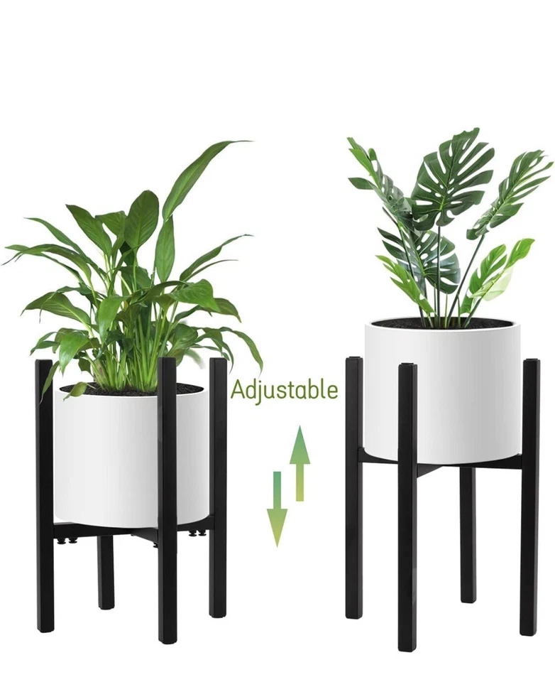 Подставка для цветов STLOVe®, комнатный декор полка для цветочных горшков, черная железная подставка для горшка - Изображение 2 из 4