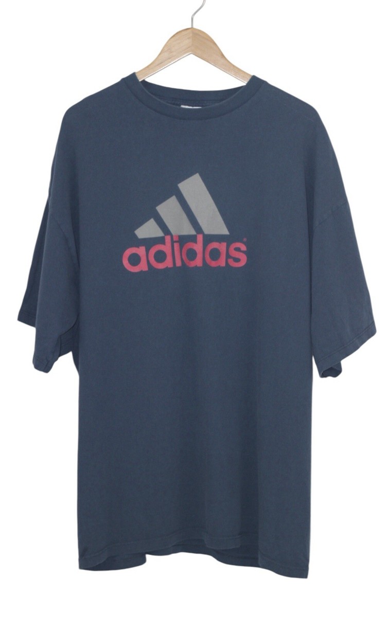 Vintage 90s Adidas Made In USA 3 Stripes Shirt Tri Tone Sz Vintage 90s Adidas Made In USA 3 Stripes Shirt Tri Tone Sz