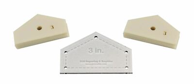 51 Piece Mylar Hexagon Template Set - 2 Inch Quilting Templates For Crafts & Sewing Projects