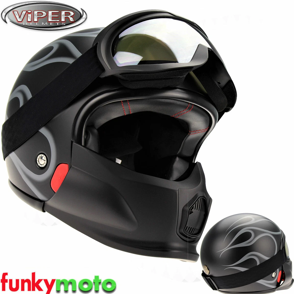 Viper RS07 Star Wars Storm Trooper Fuego Casco Moto Abierto