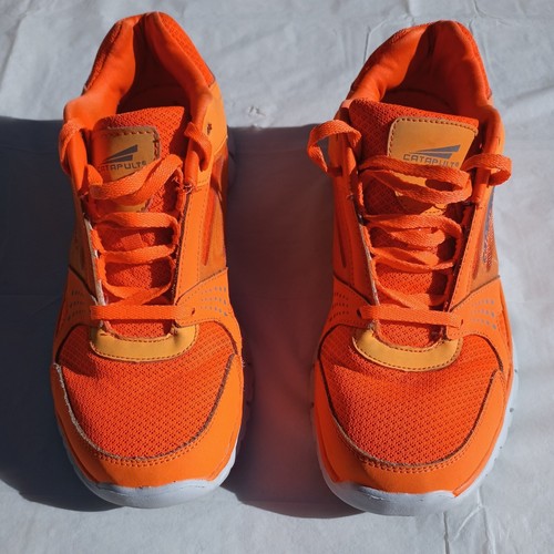 Catapult Running Shoes unisex Sz 9 orange with white sole - Picture 4 of 8