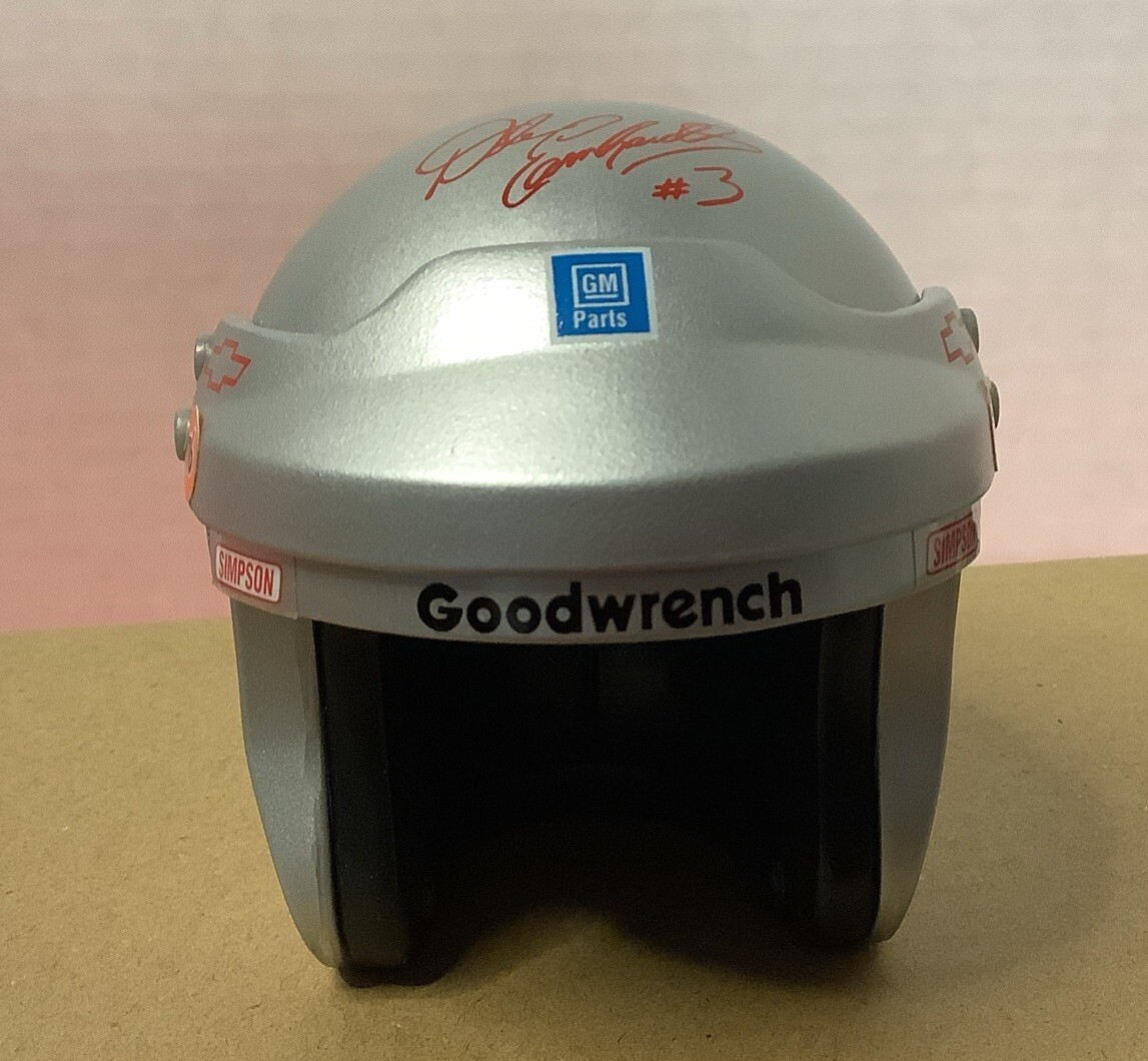 Simpson Mini Racing Helmet Dale Earnhardt #3 Silver 1/4 Scale No