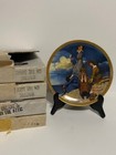 New ListingKnowles Fine China (Lot of 4) Norman Rockwell Decorative Collectors Plates Vtg