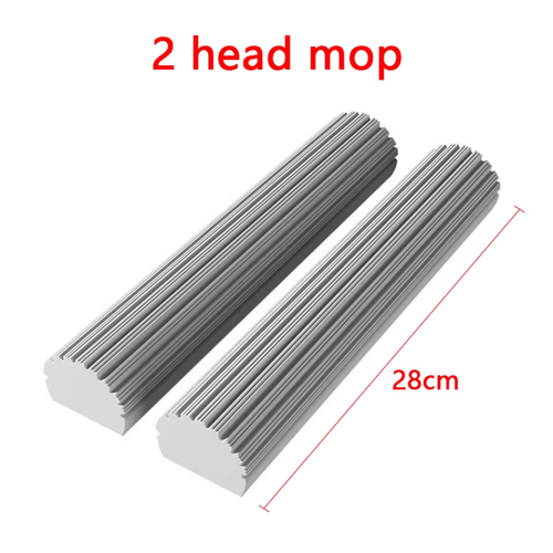 Squeezed Self Draining Rubber Cotton Mop Hand Free Magic Self-Cleaning Flat Mop
