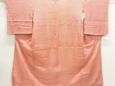 Hikida Pattern Nagajuban Kimono Antique Kimono Mixed Weave Good Condition 126cm