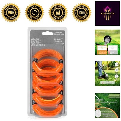 Dual Color 14FT Fast-Loading Trimmer Line - Compatible with All Major Brands