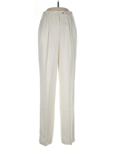 Barrie Pace Women Ivory Dress Pants 10