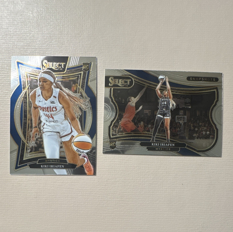 Panini Select Kiki Iriafen Mystics Rookie Lot - 2 Cards 2025 WNBA Basketball