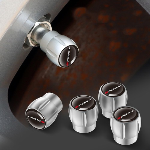 4PCS SPORT Wheel Tire Valve Caps Tyre Rim Stem Air Dust Covers Car Accessories - Picture 9 of 16