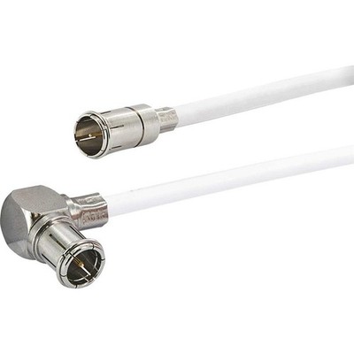 Schwaiger Modem Anschlusskabel 9m 90dB F-Quick-Stecker an MiniDat Winkelstecker