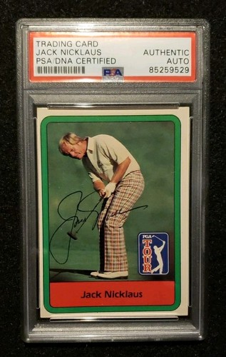 *JACK NICKLAUS* 1982 Donruss Golf #16 Signed AUTO Autograph PSA/DNA