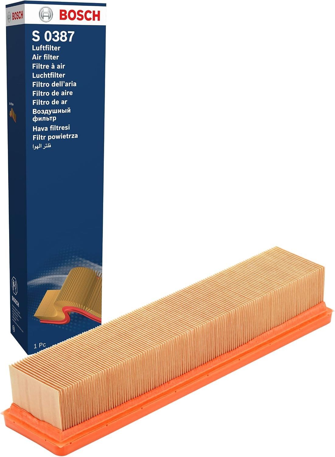Bosch Air Filter F 026 400 387 for Dacia Renault - Image 6