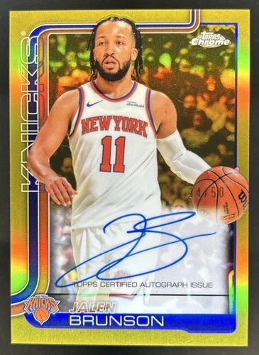 2025 Topps Chrome Jalen Brunson Chrome Autographs (RAW)